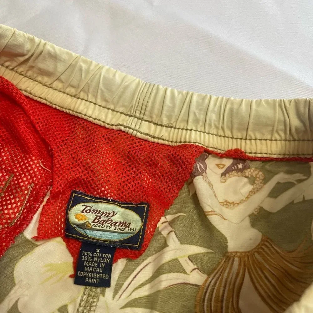 Tommy Bahama Hula Girl Swim Trunks Size Small